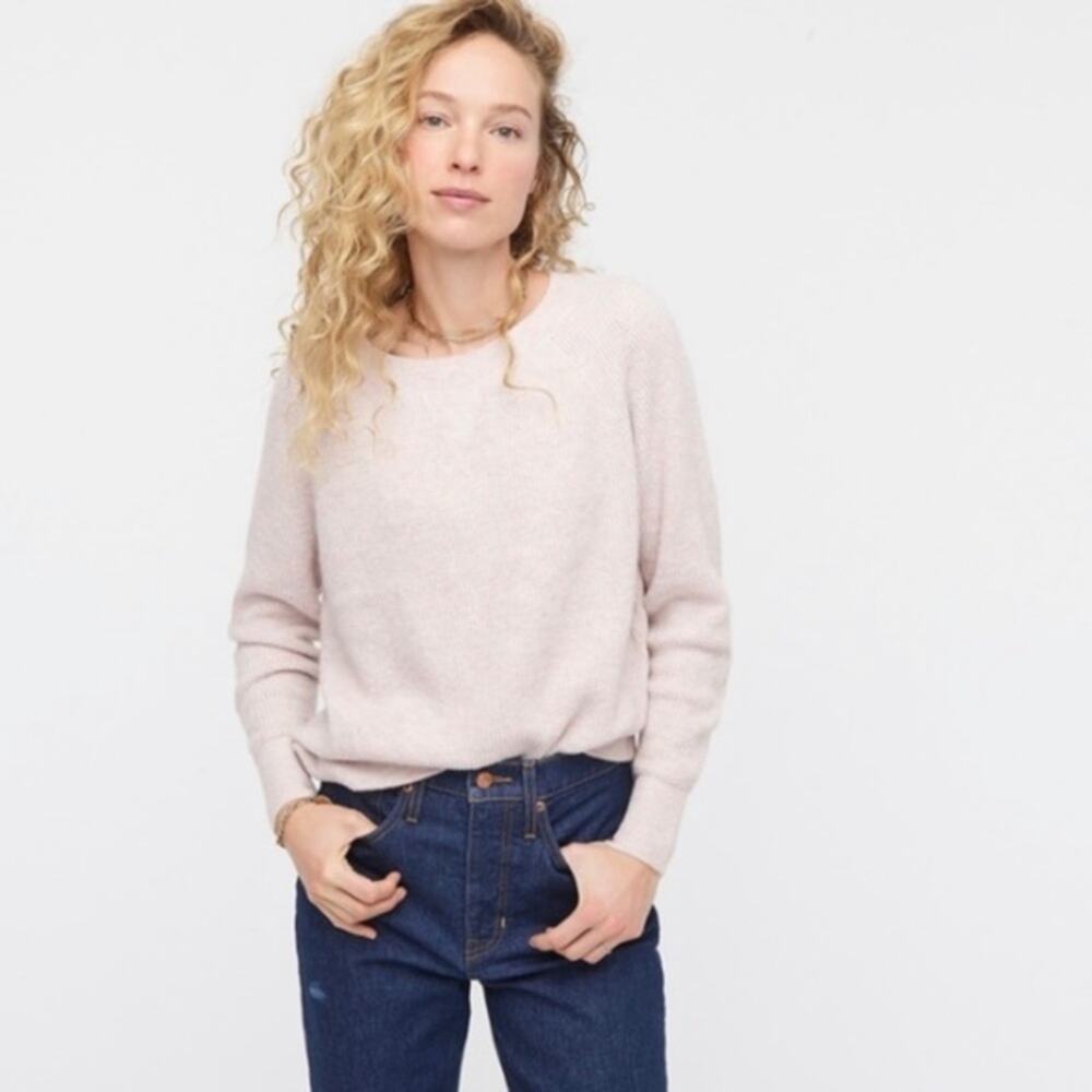 J. Crew Waffle Knit Confetti Colored Wool Blend Sweater - size XS